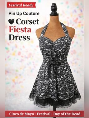 strapless open back dress Rib Seam Mini Dress in Black main image 0